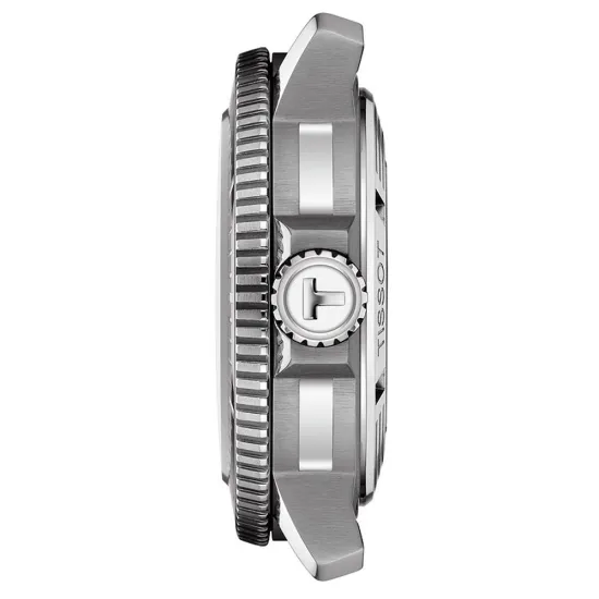 Tissot Automatikuhr Seastar 2000 Power 80 silberfarben schwarz blau T120.607.11.041.01