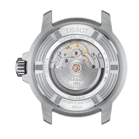 Tissot Automatikuhr Seastar 2000 Powermatic 80 Silikonband T120.607.17.441.01