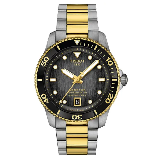 Tissot Automatikuhr Seastar1000 Powermatic 80 40 mm bicolor T120.807.22.051.00