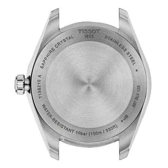 Tissot Ballade Damenuhr Gehäuse 34 mm mit Zifferblatt eisblau T156.210.11.351.00