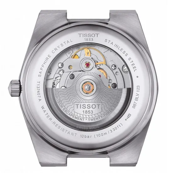 Tissot Damenuhr PRX Powermatic 80 silberfarben18K Rosegold Lünette T931.207.41.336.00