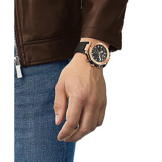 Tissot Herrenuhr T-Race Chronograph Quarz rosegoldfarben schwarz T141.417.37.051.00