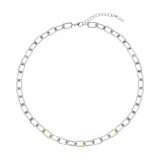 BERING Arctic Symphony Halskette Edelstahl bicolor mit Zirkonias 450-127-450