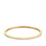 BERING Armreif Arctic Symphony Edelstahl goldfarben mit Zirkonias und Emaille weiss 658-2127-170