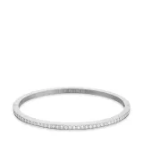 BERING Armreif Arctic Symphony Edelstahl mit Zirkonias und Emaille weiss 19 cm 658-1127-190