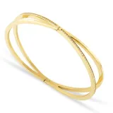 BERING Edelstahl Armreif Arctic Symphony 19 cm goldfarben Zirkonias 656-2217-190