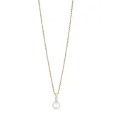 BERING Halskette Edelstahl goldfarben mit Perlenanhänger 50 cm 456-27-500