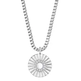 BERING Halskette Edelstahl silberfarben mit Anhänger Sonne 45 cm 465-150-450