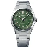 Casio Edifice Automatikuhr silberfarben grün mit Edelstahlband EFK-100D-3AER