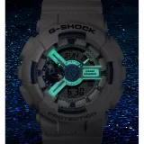 Casio G-Shock Armbanduhr weiss blau mit Resinband GA-110HDS-7AER