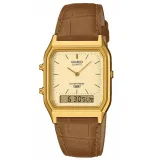 Casio Vintage Edgy Collection Armbanduhr analog digital eckig braun AQ-230EGL-9AEF