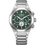Citizen Eco Drive Zenshin Senkei Chronograph Titan Zifferblatt grün CA4691-59X