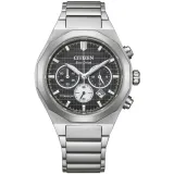 Citizen Eco Drive Zenshin Senkei Chronograph Titan Zifferblatt schwarz CA4690-51E