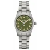 HAMILTON Armbanduhr Khaki Field 33 mm Edelstahlband Zifferblatt olivgrün H69301160