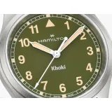 HAMILTON Armbanduhr Khaki Field 33 mm Edelstahlband Zifferblatt olivgrün H69301160