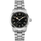 HAMILTON Herrenuhr Automatik Khaki Field Murph schwarz silberfarben H70405130