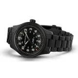 HAMILTON Herrenuhr Khaki Field Automatik Titanium schwarz 38 mm H70215130