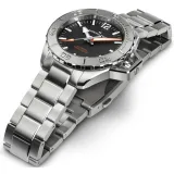 HAMILTON Herrenuhr Khaki Navy Frogman Edelstahlband Automatik H77485130