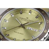HAMILTON Herrenuhr Pan Europ Day Date Automatik Set grün und braun H35445860