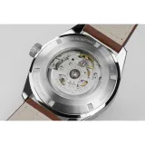 HAMILTON Khaki Field Expedition Automatik 41mm silberfarben blau Lederband braun H70315540