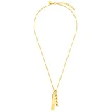 JOOP! Damenkette Edelstahl IP goldfarben 55 cm mit 2 Anhänger 2035878