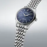 Seiko Presage Automatik Armbanduhr silberfarben mit blauen Zifferblatt Ai-iro SPB525J1