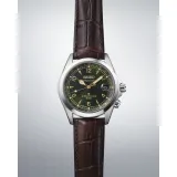 Seiko Prospex Land Alpinist Automatikuhr grün braun mit Lederband SPB507J1