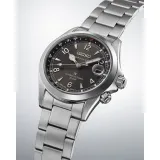 Seiko Prospex Land Alpinist Automatikuhr silberfarben schwarz Edelstahlband SPB505J1