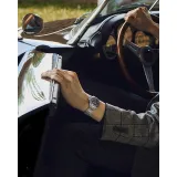 Seiko Prospex Land Alpinist Automatikuhr silberfarben schwarz Edelstahlband SPB505J1