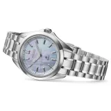 Seiko Prospex Sea Damenuhr silberfarben mit hellblauen Perlmutt Zifferblatt SUR607J1