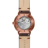 STERNGLAS Naos XL Automatikuhr alabaster bronze Vintage Lederband mocca S02-NX42-VI17