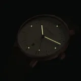 STERNGLAS Naos XL Automatikuhr alabaster bronze Vintage Lederband mocca S02-NX42-VI17