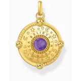 Thomas Sabo Anhänger Auge Silber 925 vergoldet lila mit Zirkonias PE956-565-13