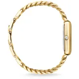 Thomas Sabo Damenuhr rechteckig mit Zirkonias goldfarben WA0429-291-207
