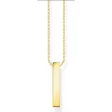 Thomas Sabo Halskette mit Steinen Silber 925 vergoldet gravierbar KE2113-414-14-L45V