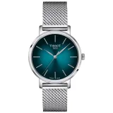 Tissot Damenuhr Everytime Zifferblatt mit türkisem Verlauf T143.210.11.091.00