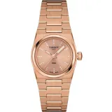 Tissot Damenuhr PRX Gehäuse 25 mm rosegoldfarben mit Diamanten T137.010.33.506.00