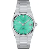 Tissot Damenuhr PRX Powermatic 80 silberfarben türkis T137.207.11.091.01