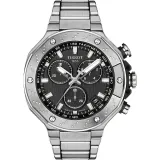 Tissot Herrenuhr T-Race Chronograph Quarz silberfarben schwarz T141.417.11.051.01