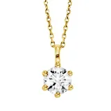 White Sense Anhänger 585 Gelbgold mit Labgrown Diamant 5,10 mm 4.51.4.2037