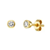 White Sense Ohrstecker 585 Gelbgold mit Labgrown Diamanten 3 mm 4.51.3.2033