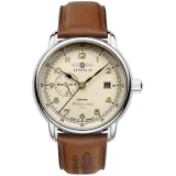 Zeppelin Herrenuhr Mediterranee 1921 Automatikuhr mit braunem Lederarmband 9668-5