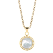 BERING Halskette goldfarben Stein Perlmutt 45 cm 452-27-450