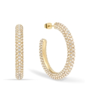 BERING Ohrringe Creole Arctic Symphony Edelstahl goldfarben mit Zirkonias 743-27-05