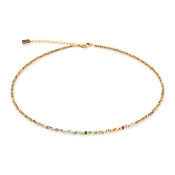 Coeur de Lion Halskette Swarovski Kristalle goldfarben multicolor 4359/10-1516