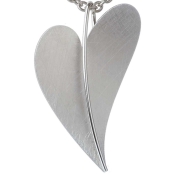 Ernstes Design Anh&auml;nger Herz silberfarben AN211