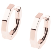 Ernstes Design Creole Edelstahl poliert rosegoldfarben 2 mm E599