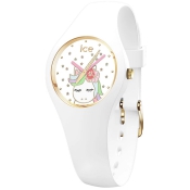 Ice Watch Fantasia Kinder Armbanduhr Einhorn weiss goldfarben 018421