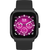 Ice Watch Herren Smartwatch Smart Two schwarz eckig mit Silikonband 2.0 023066