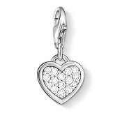 Thomas Sabo Charmista Anh&auml;nger Glitzerherz 925 Silber mit Zirkonias 0967-051-14